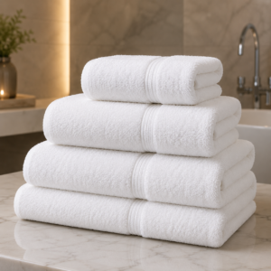 650gsm Luxury White Bath Towel
