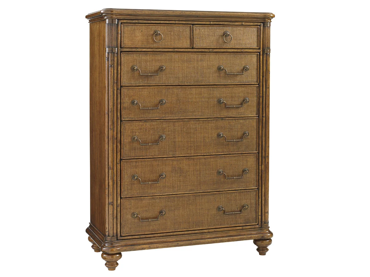 Tommy Bahama BALI HAI Tobago Drawer Chest by Tommy Bahama - 42W x 21D x 58.25H in.