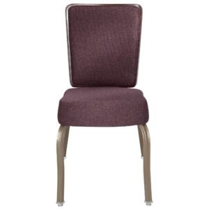 8108 Wood Back Aluminum Stacking Chair - Wood Back Aluminum Stacking Chair