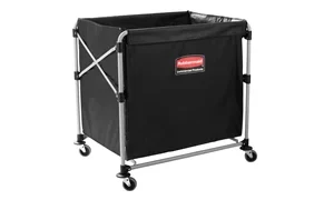 Rubbermaid Collapsible X Cart, 8 Bushels, Single Stream, Black - 8 Bushels - Single Stream 1 X Pack