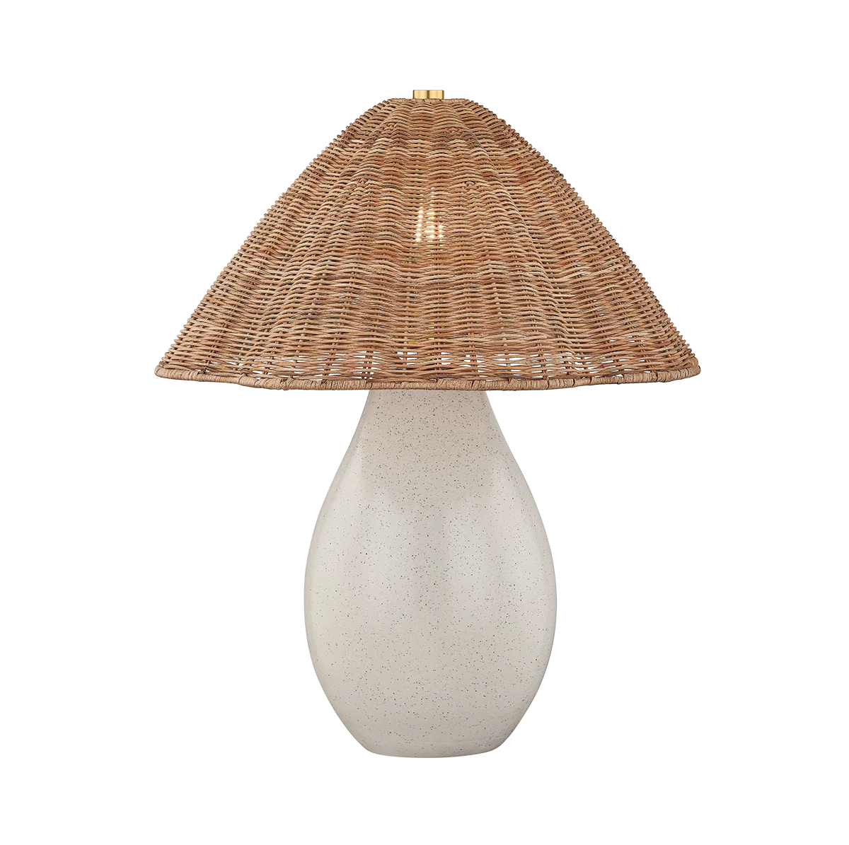 Deanne - Aged Brass w/ Ceramic Creamy Oat