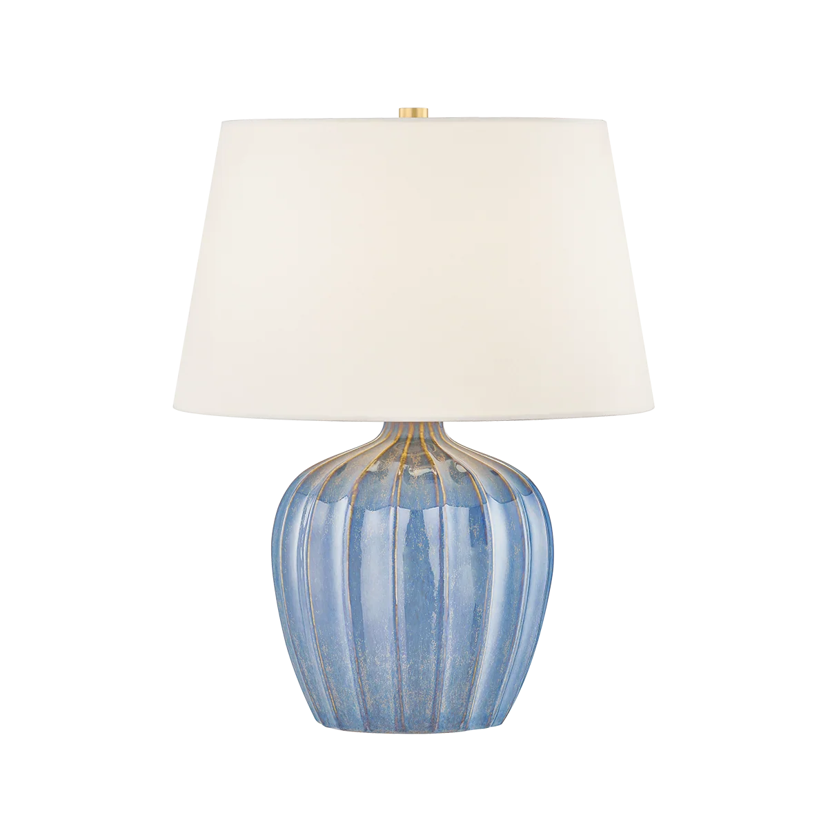 Myla - Aged Brass w/ Ceramic Spring Lake