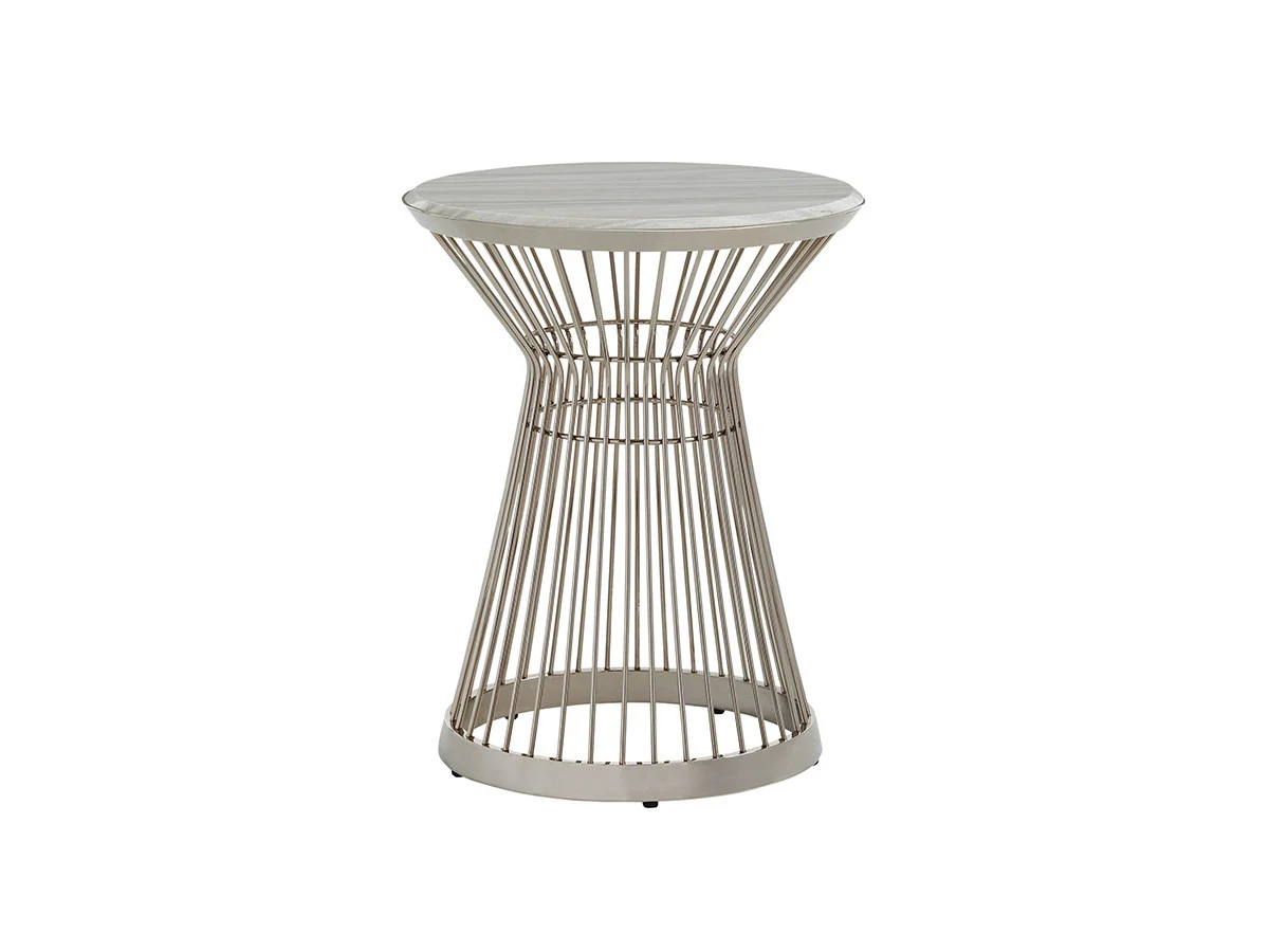 Lexington Ariana Martini Stainless Accent Table - Martini Stainless Accent Table