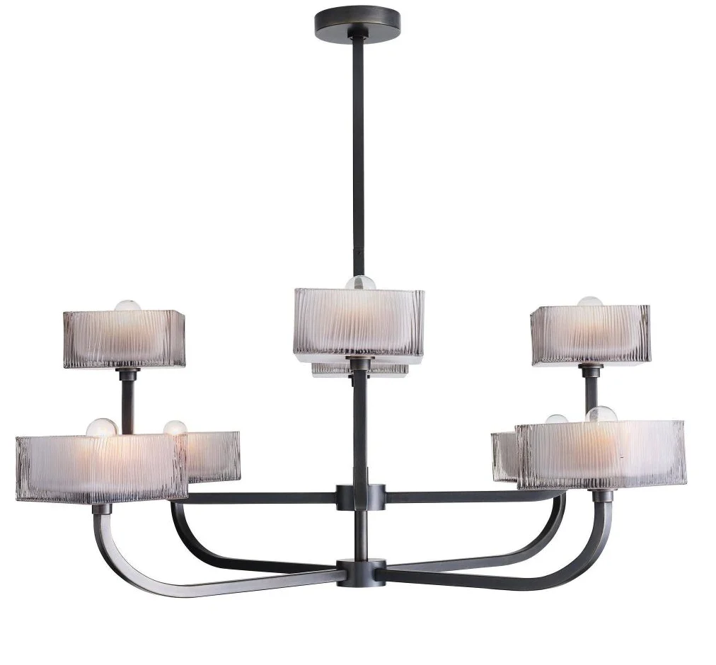 Arteriors Louis Chandelier - English Bronze / Steel
