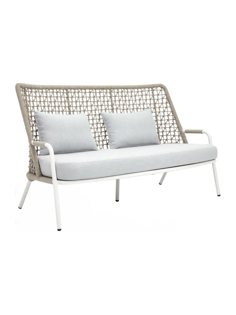 FLS Banyantree 2-Seat Sofa - Matte White -Sand